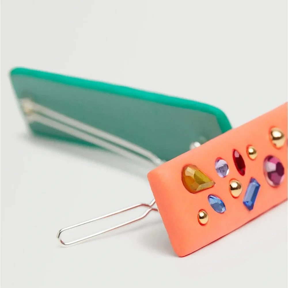 MANGO Hair Clips in Multi